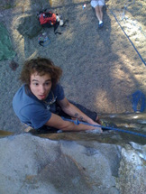 Possible 5.10 climb on Spire Rock. First open access artificial climbing facility with lead protection facilities